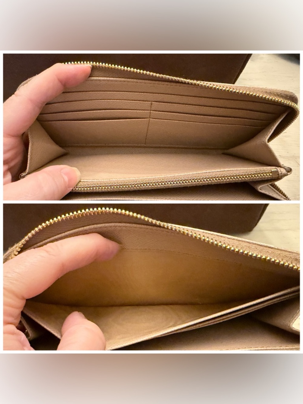 Prada Beige Saffiano Leather Zip-Around Wallet - Picture 6 of 15